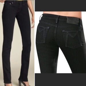 𝅺MARC by Marc Jacobs black Patti 002 mid rise straight leg jeans